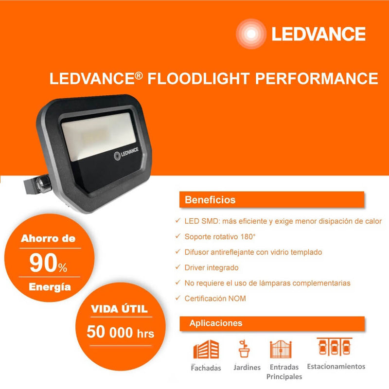 Reflector Led Floodlight PFM 50W 5000K