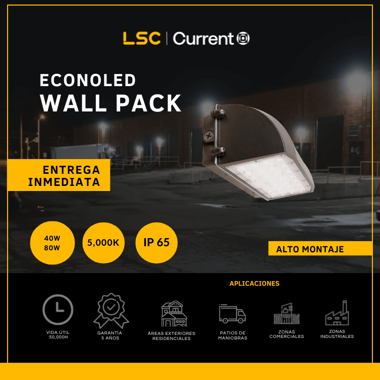 Wall Pack Econo Led 80W 5000K