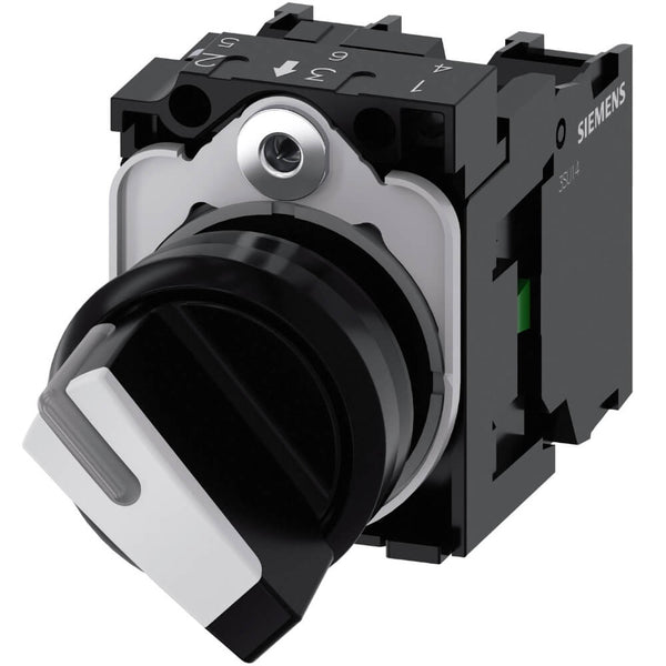 SELECTOR TIPO 3SU 2 POLOS C.A. 1NA 1NC MARCA SIEMENS