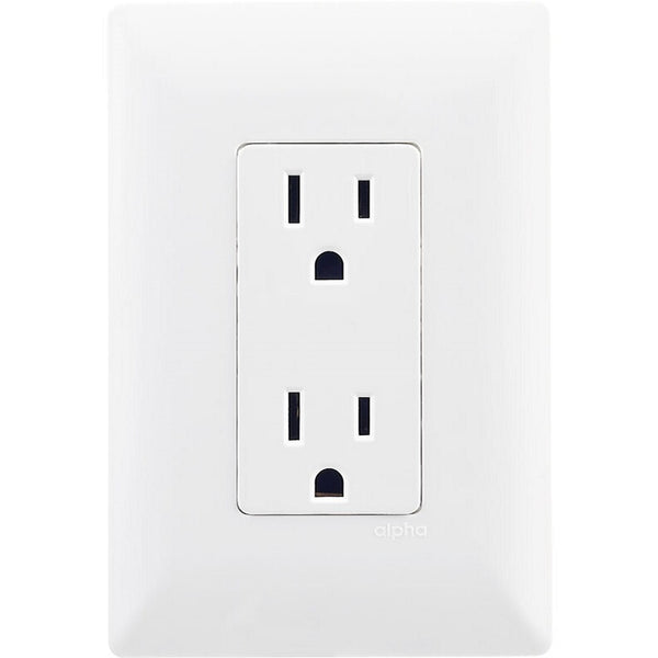 Placa con Contacto Duplex Alpha