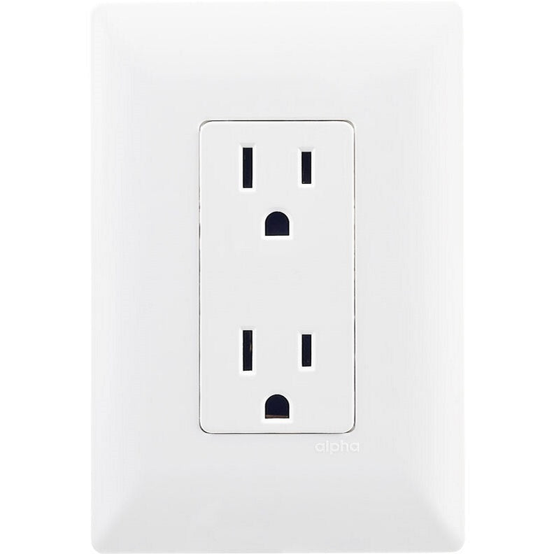 Placa con Contacto Duplex Alpha