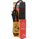 Multicontacto 6 Contactos con Supresor de Picos 110J Cable Reforzado