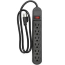 Multicontacto 6 Contactos con Supresor de Picos 110J Cable Reforzado