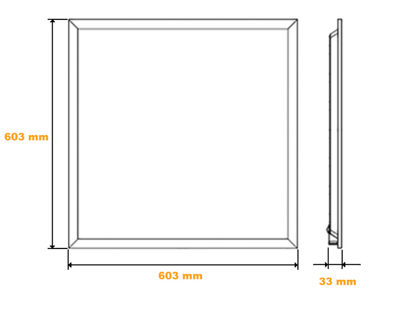 Panel Led 2x2 36W 4000K