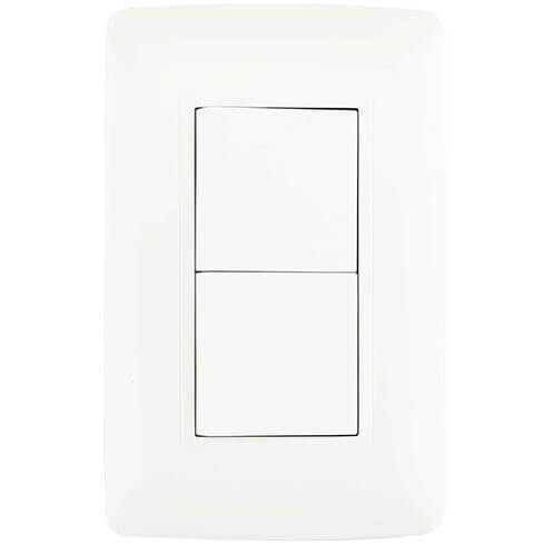 Placa Toscana con Apagador Doble