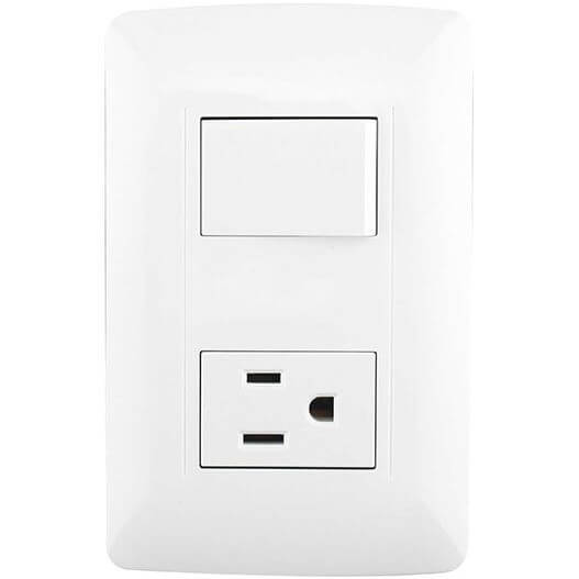 Placa Toscana con Apagador y Contacto