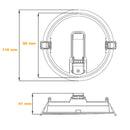 Luminaria Led Downlight  4" 7W