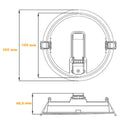 Luminaria Led Downlight  6" 14W