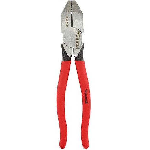 Pinza de electricista, uso pesado con mordaza 9"