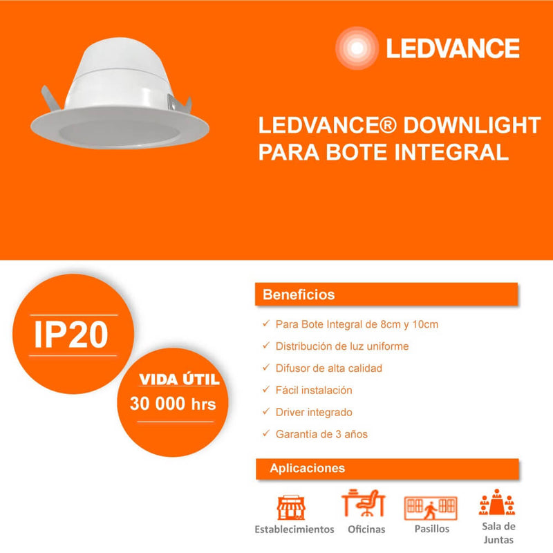 Luminaria Downlight 9W