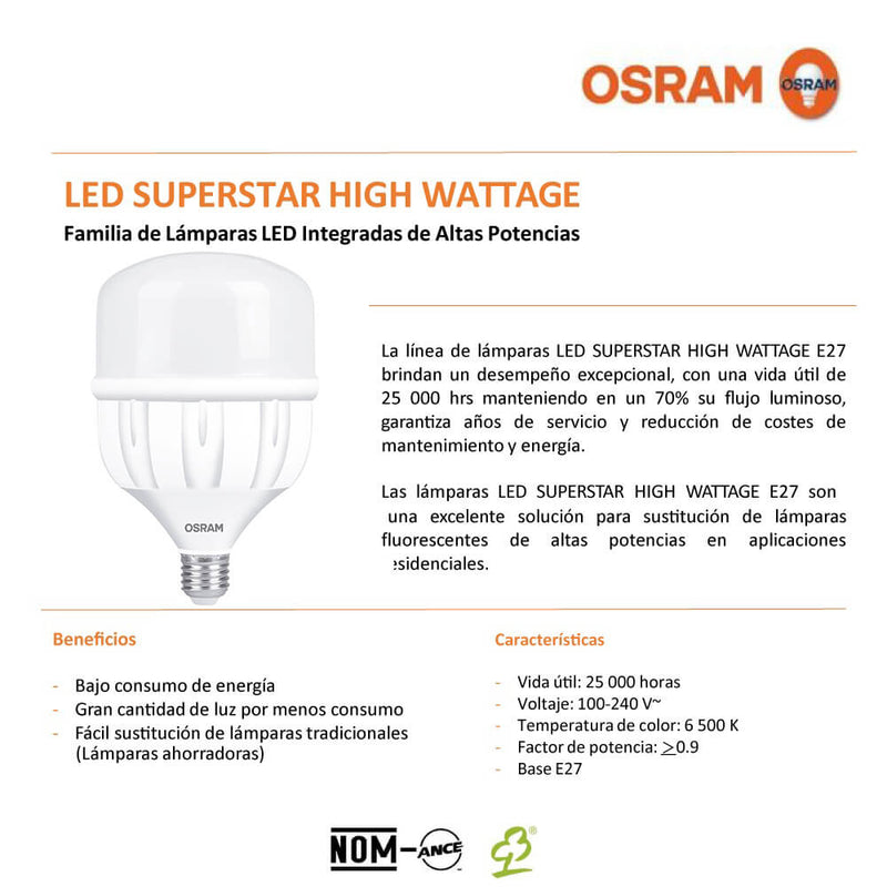 Foco Led Super Star High Wattage 37.5W