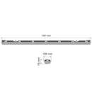 Luminaria Led Damp Proof Housing 120 cm Double