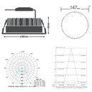 Luminaria Downlight 14W 3000K