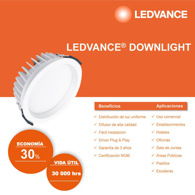Luminaria Downlight 14W 3000K