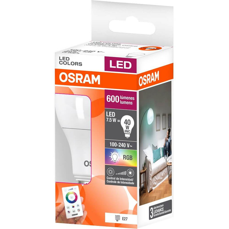 Foco Led Colors RGB 7.5W Remote Control