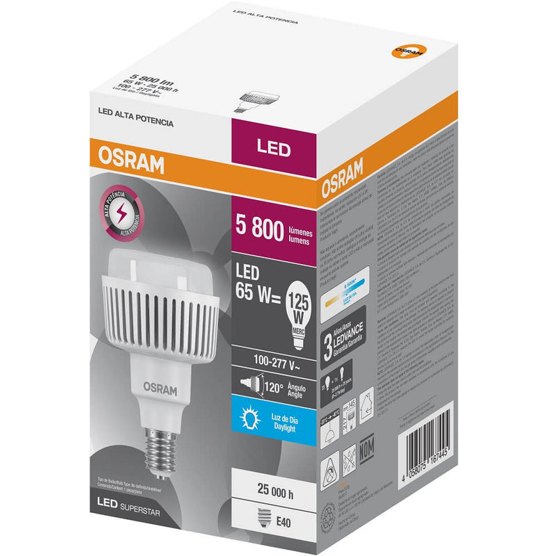 Foco Led Super Star Hight Wattage 65W 6500K
