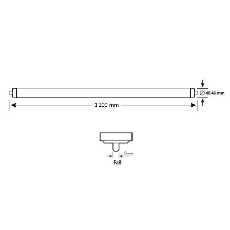 Tubo Led Slim Line T8 30W