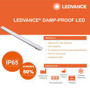 Luminaria Led Damp Proof 36W 4000K
