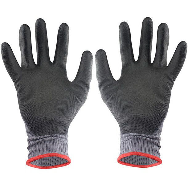 Guantes de poliéster con poliuretano