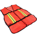 Chaleco de seguridad naranja con reflejante