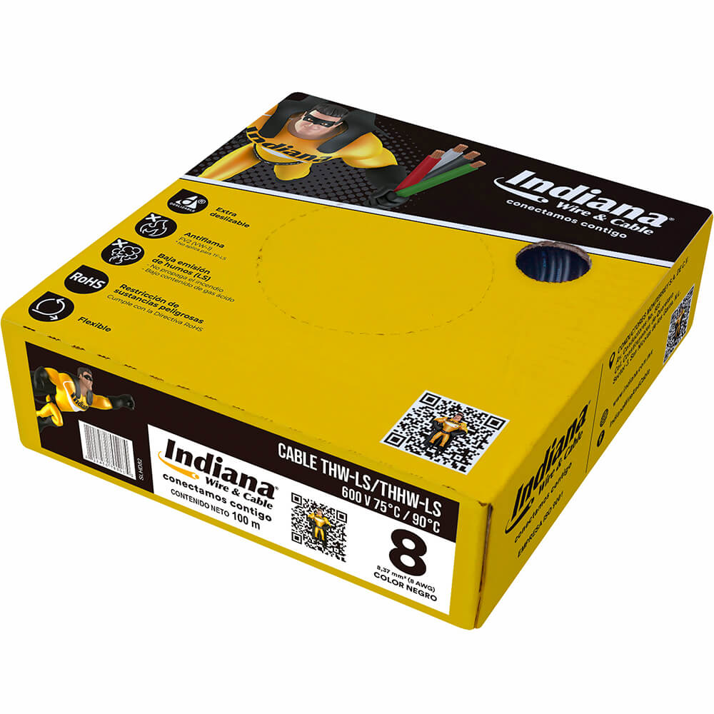 Cable THHW-LS Indiana Color Negro