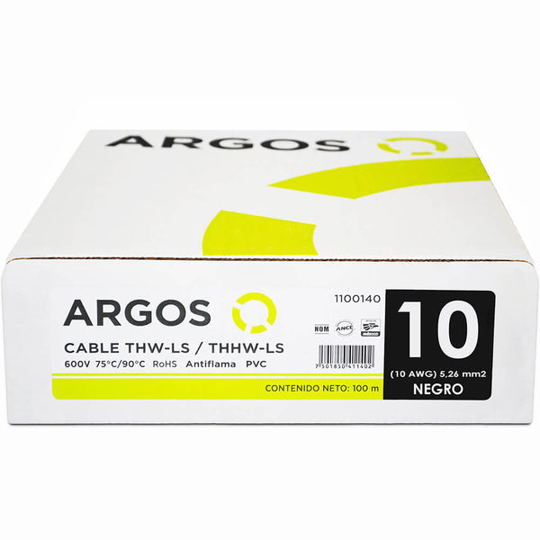 Caja de Cable THW-LS / THHW-LS Negro 10