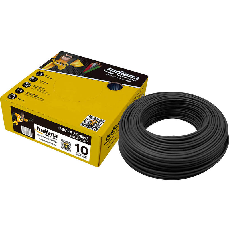 Caja de Cable THW-LS / THHW-LS Negro 10