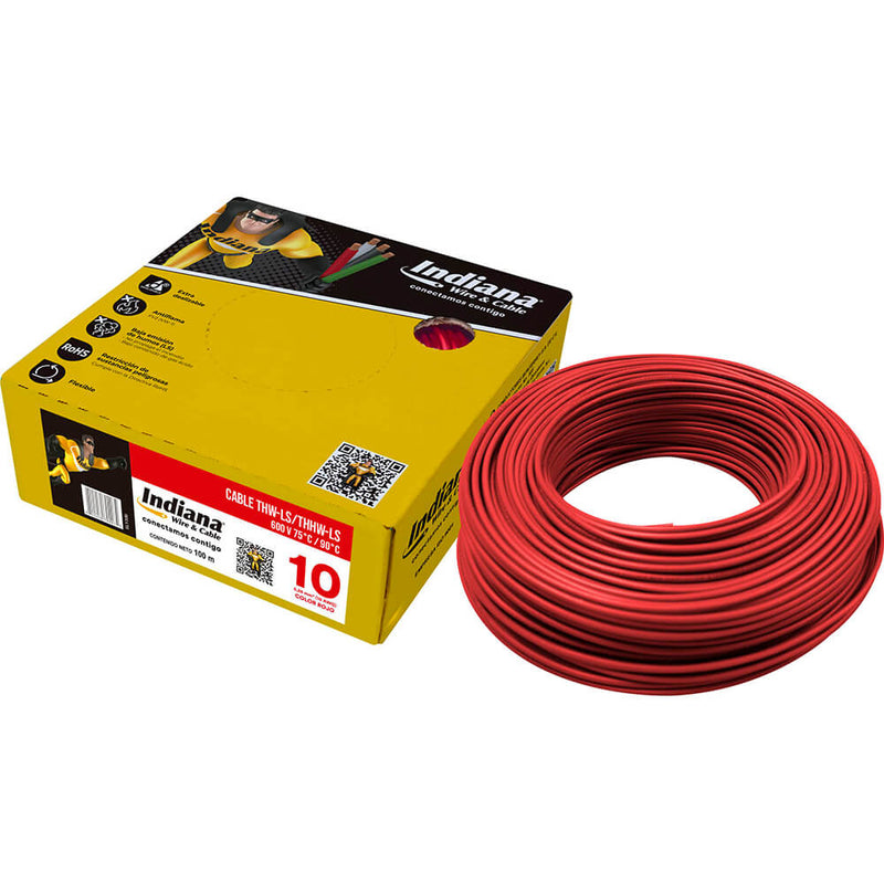 Caja de Cable THW-LS / THHW-LS Rojo 10