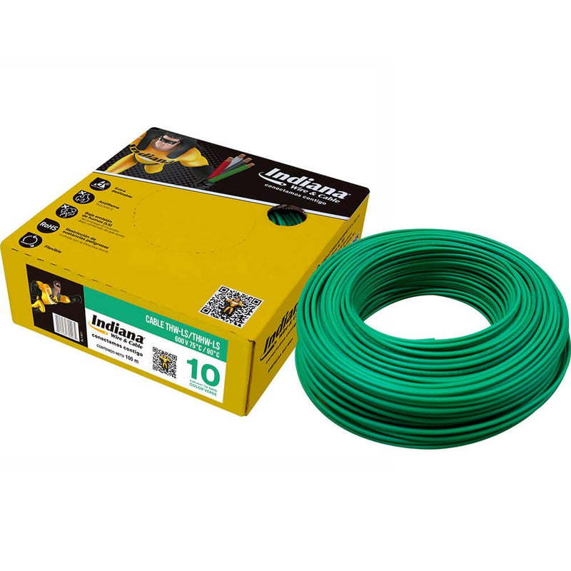 Caja de Cable THW-LS / THHW-LS Verde 10