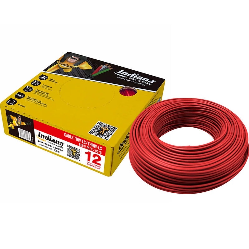 Caja de Cable THW-LS / THHW-LS Rojo 12