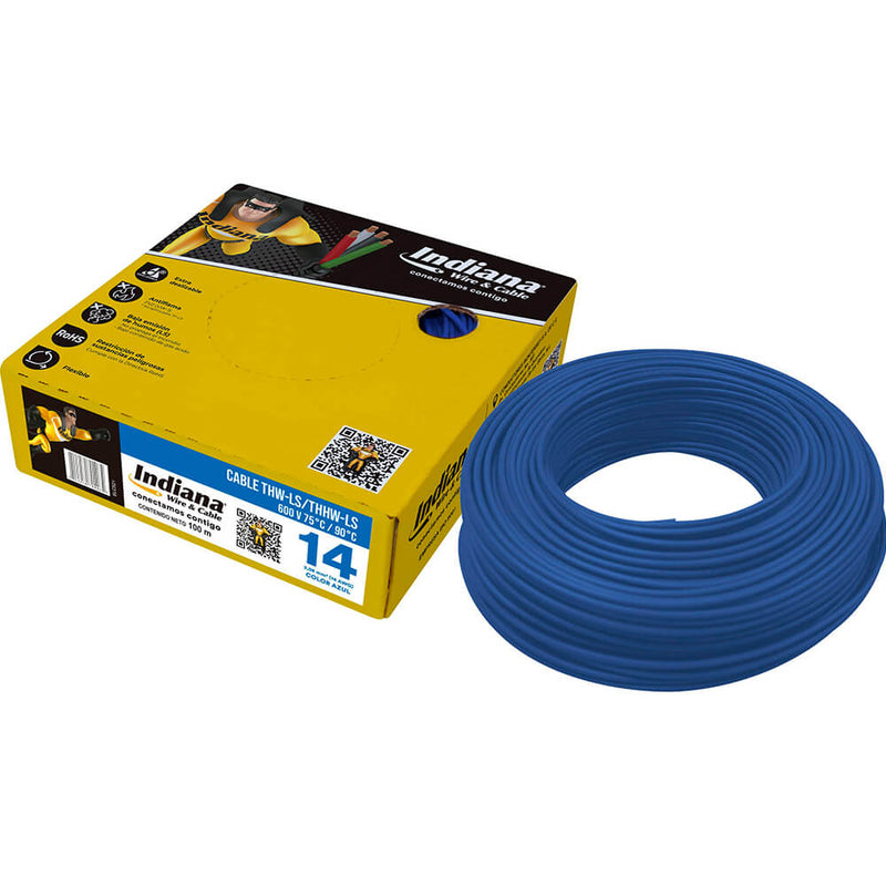Caja de Cable THW-LS / THHW-LS Azul 14
