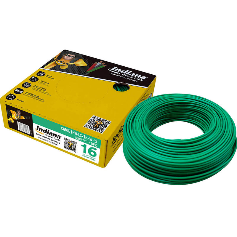 Caja de Cable THW-LS / THHW-LS Verde 16