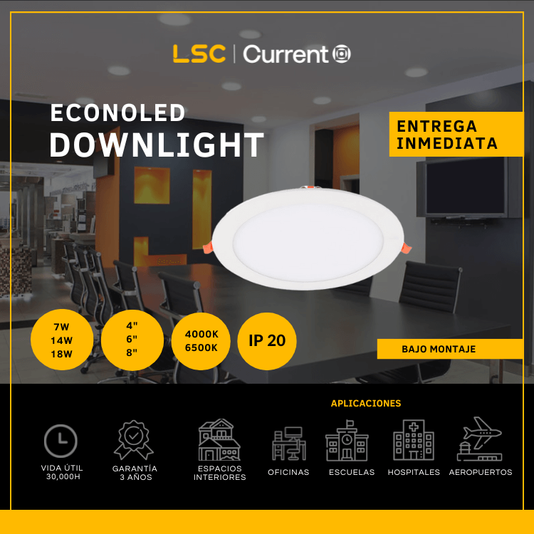 Luminaria Led Downlight  4" 7W