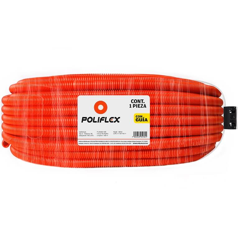 Poliducto Flexible Con Guía 1/2"