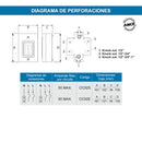 Centro de Carga para Sobreponer 2 Polos