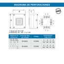 Centro de Carga para Empotrar 4 Polos